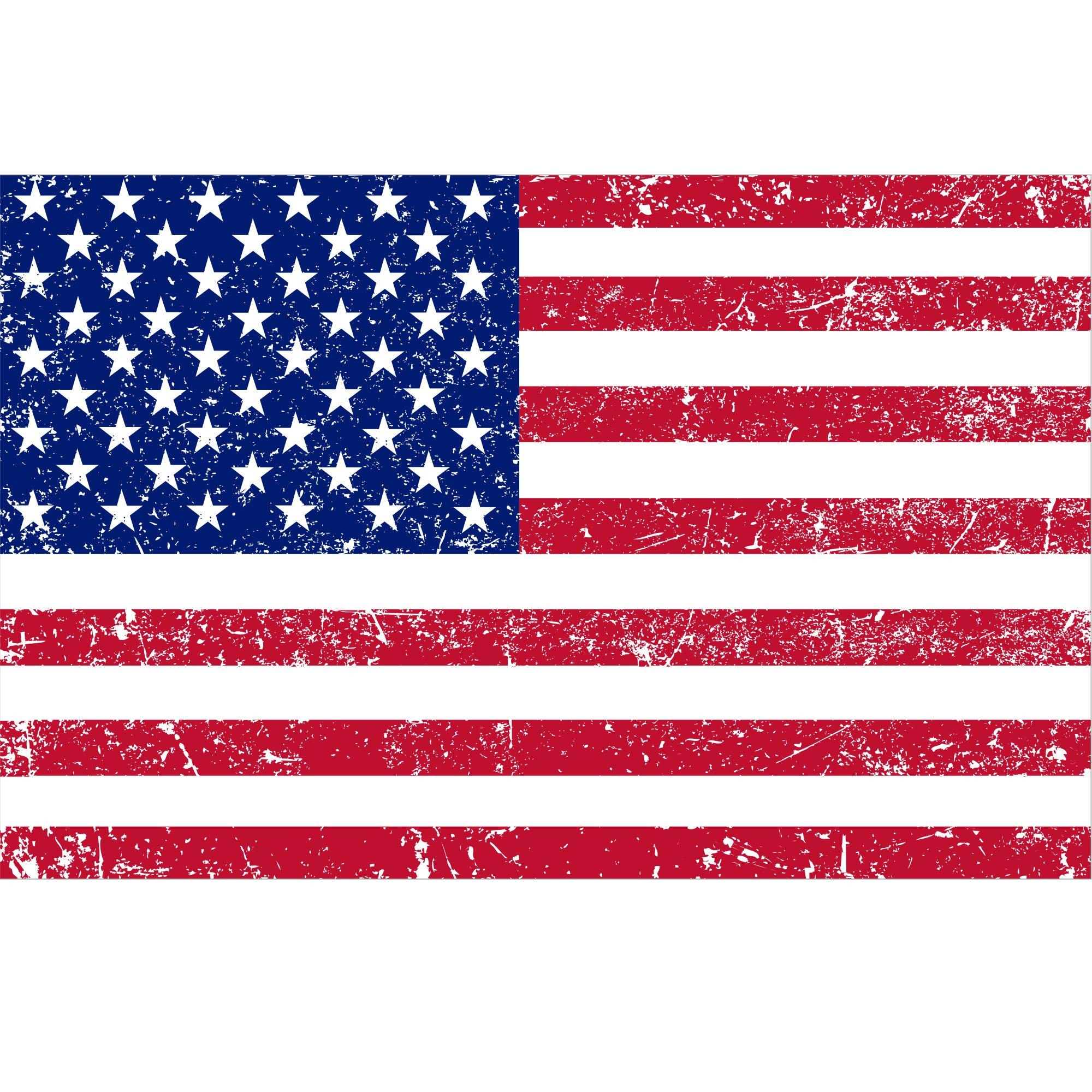 Vintage American Flag Canvas Scene Setter, 62in x 40in | Party City