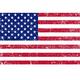Vintage American Flag Canvas Scene Setter, 62in x 40in