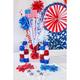 Patriotic 3D Fireworks Tinsel Decoration, 8in
