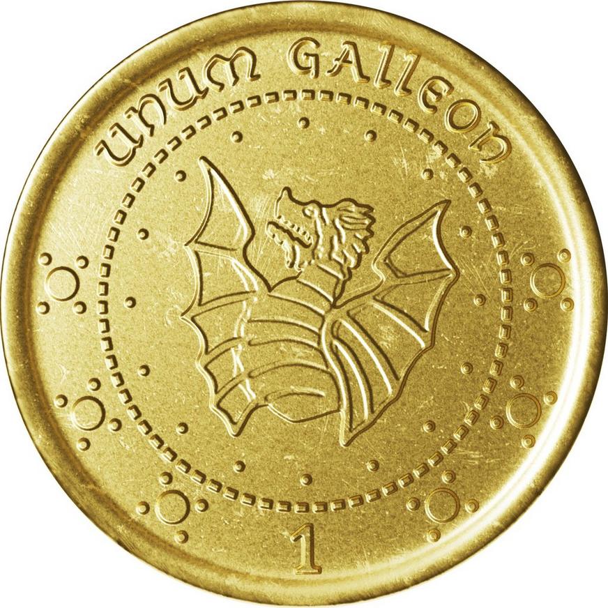 Gringotts Galleon Milk Chocolate Gold Coin, 0.81oz - Harry Potter