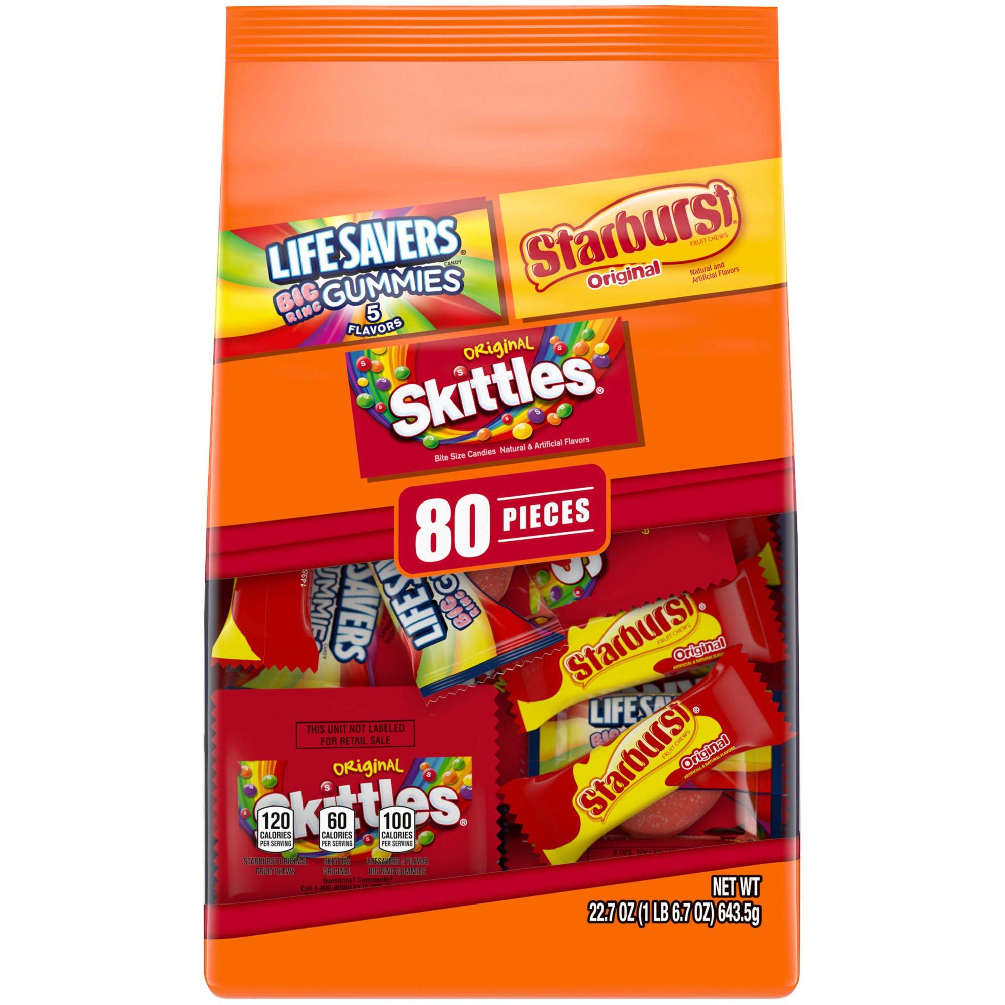 Wrigley's Family Favorites Candies, Variety Pack - 80 count, 22.7 oz bag