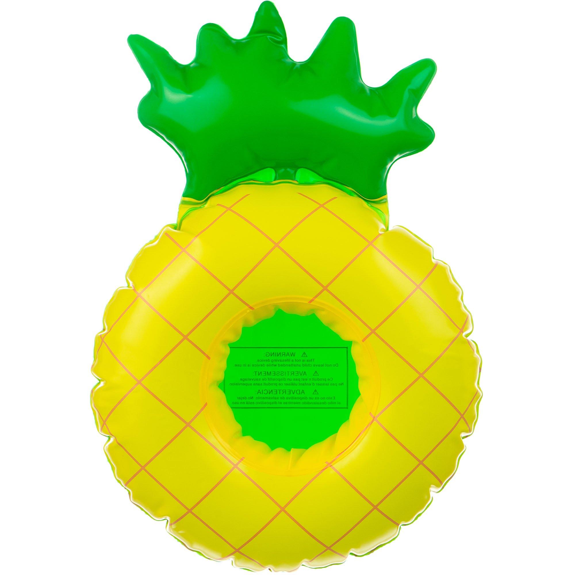 Inflatable Pineapple Drink Float, 7in x 10.75in Party City