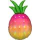 Iridescent Pineapple-Shaped Foil Balloon, 17in wide x 31in