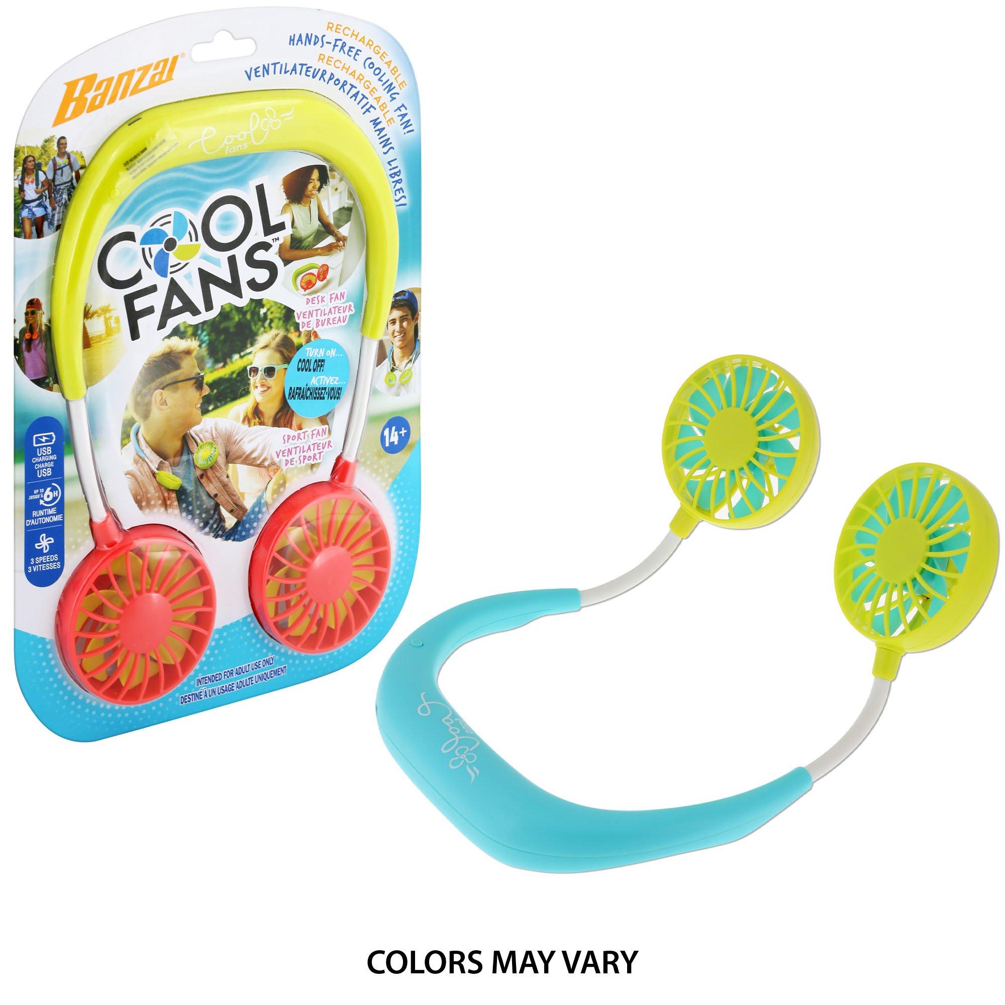 Banzai Cool Fans™ Rechargeable HandsFree Neck Fan Party City