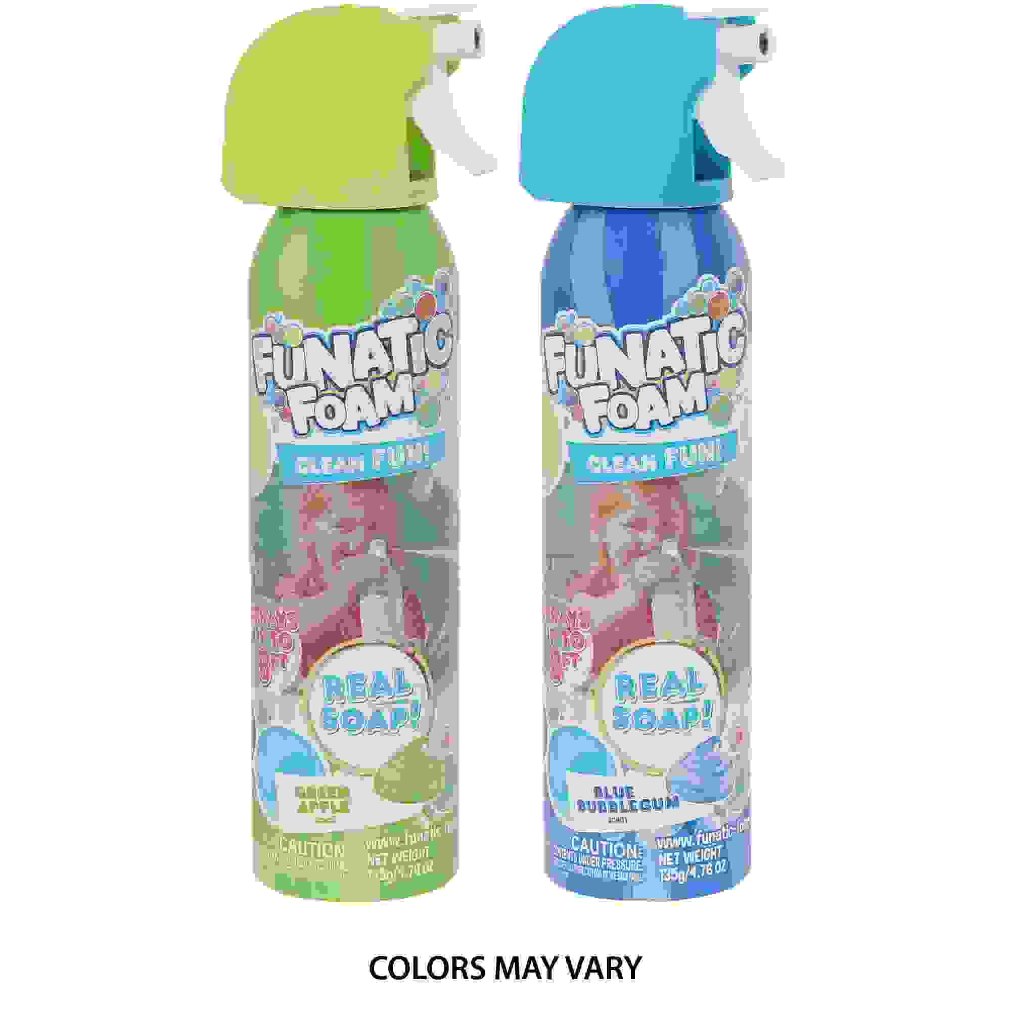 Scented Funatic Foam Spray Can, 4.7oz Kiwi Caribbean/blue | Party