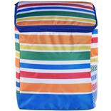 Rainbow Stripe Insulated Backpack Cooler, 9.5in x 14in