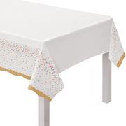 Multicolor Sprinkles Plastic Table Cover, 54in x 102in - Summer Sweets