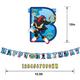 Sonic the Hedgehog Cardstock Birthday Banner Kit, 10.5ft