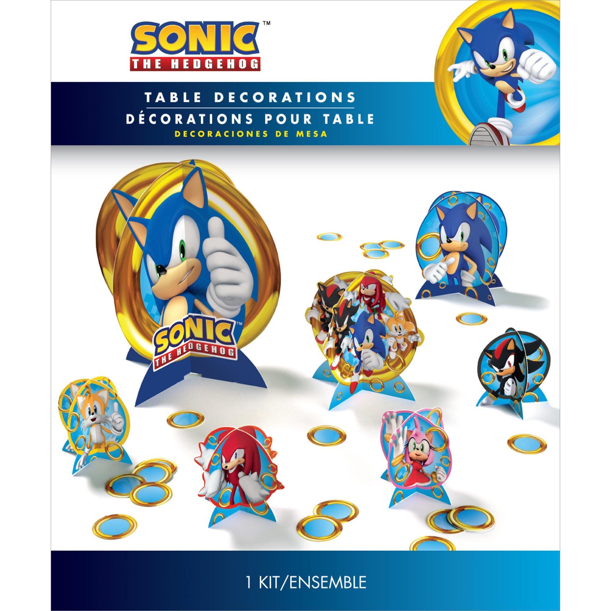 Sonic the Hedgehog Cardstock Table Decorating Kit, 27pc