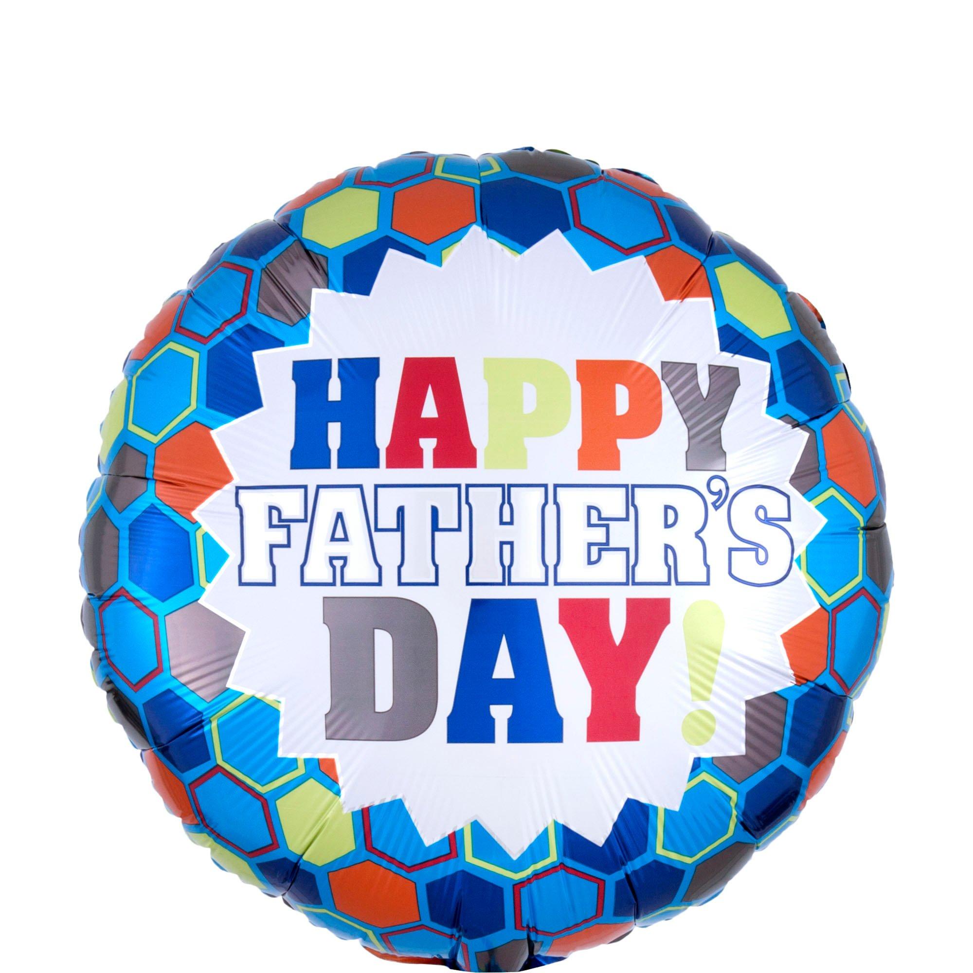 Amscan Colorful Father's Day Balloon, 17in | Holiday & Occasion Party