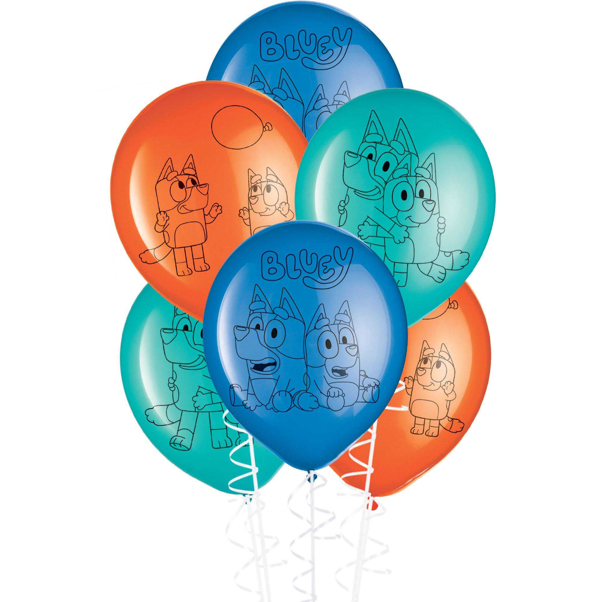 Pack 12 Globos Látex Bluey y Bingo modelo 2 – Tu Fiesta a un Click