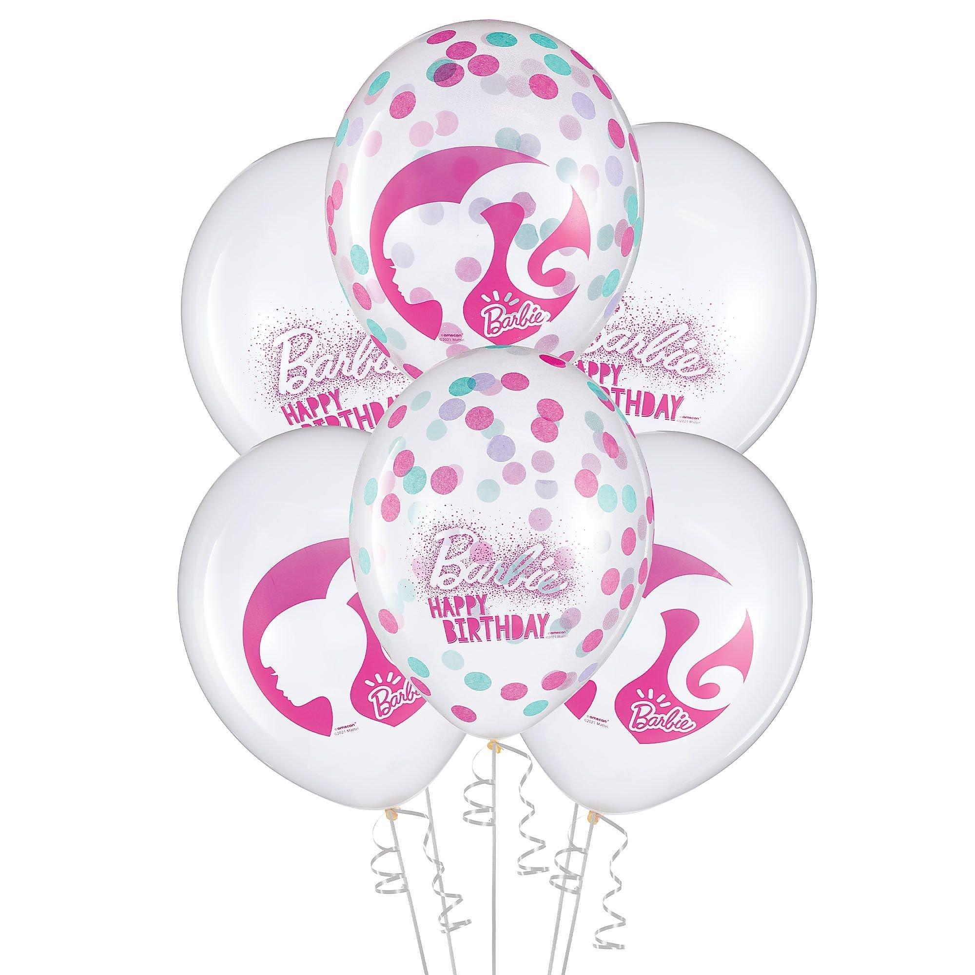 Barbie Dream Together Birthday Party Decorating Supplies Pack - Kit Includes Banners, Table Decorations, Scene Setter, Photo Props, Candle & Latex Confetti Balloons