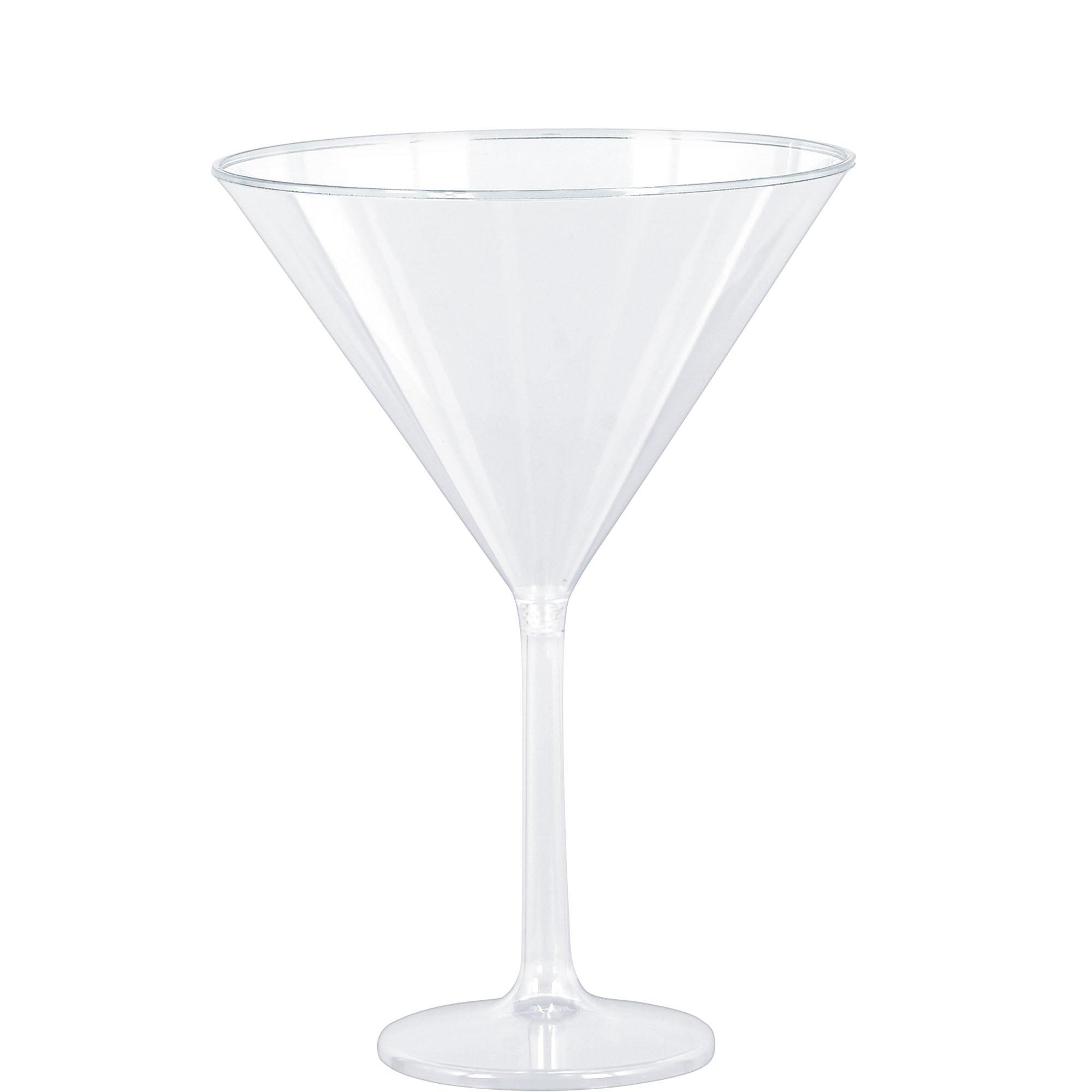 Jumbo Clear Plastic Martini Glasses 25oz 4ct Party City   937832 01