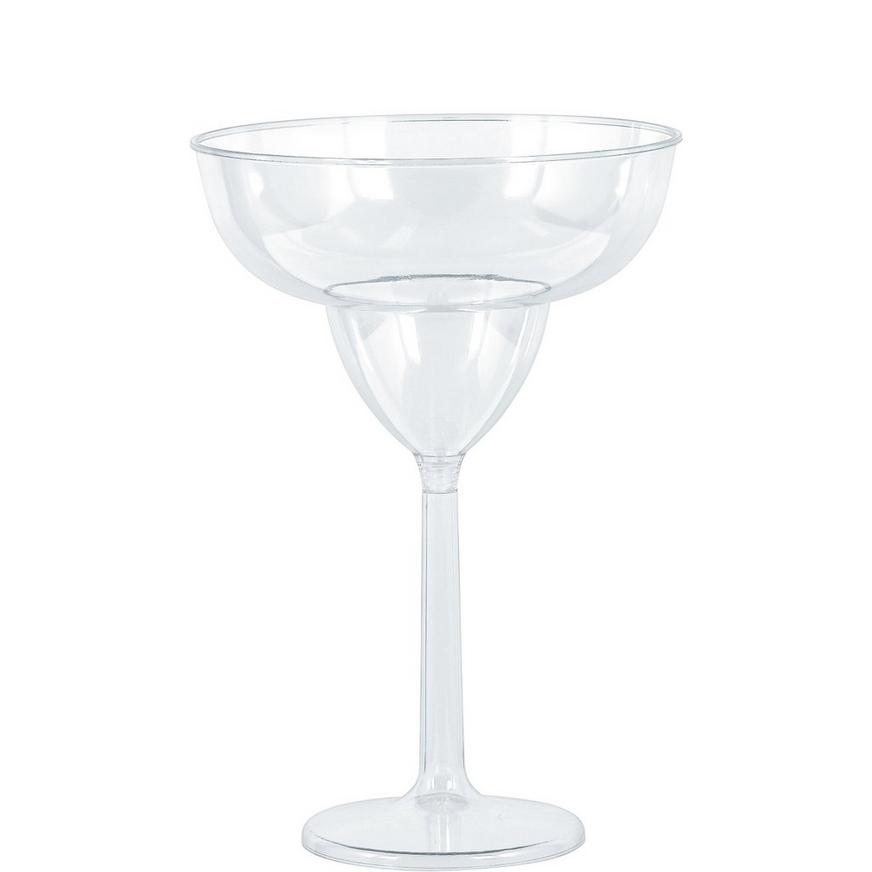 Jumbo Clear Plastic Margarita Glasses, 30oz, 4ct