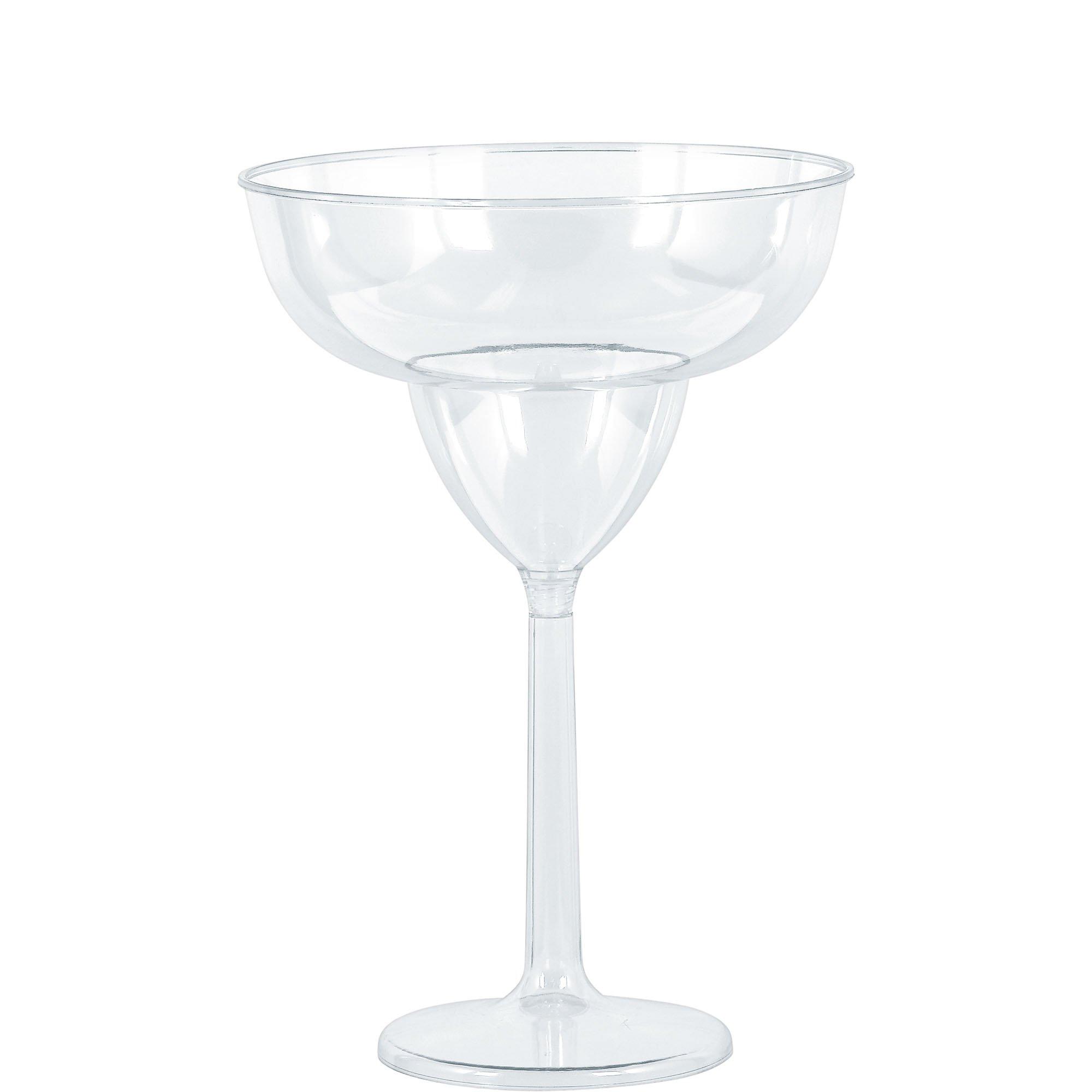 Jumbo Clear Plastic Margarita Glasses, 30oz, 4ct