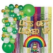 DIY St. Patrick's Day Let's Get Lucked Up Balloon Backdrop Kit