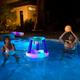 PoolCandy Light-Up Inflatable Basketball Pool Game, 2pc