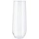 Clear Premium Plastic Stemless Champagne Flutes, 8.5oz, 20ct