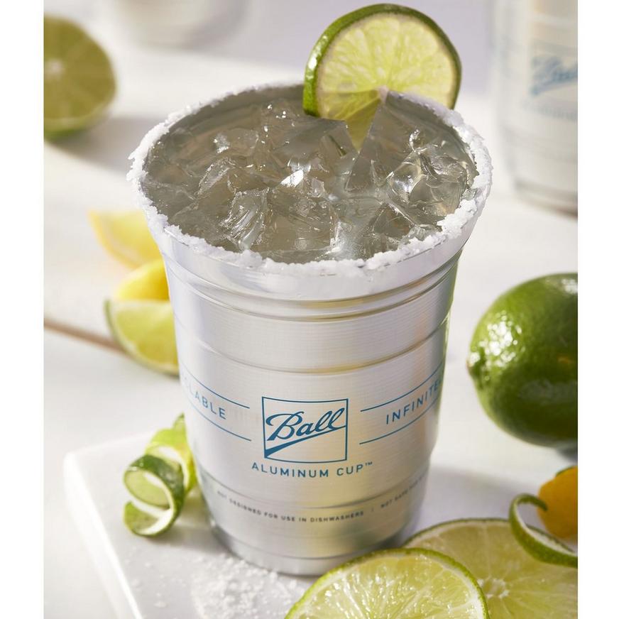 Ball Aluminum Cup The Ultimate 100% Recyclable Cold-Drink Cup 10 Cups Per Pack 
