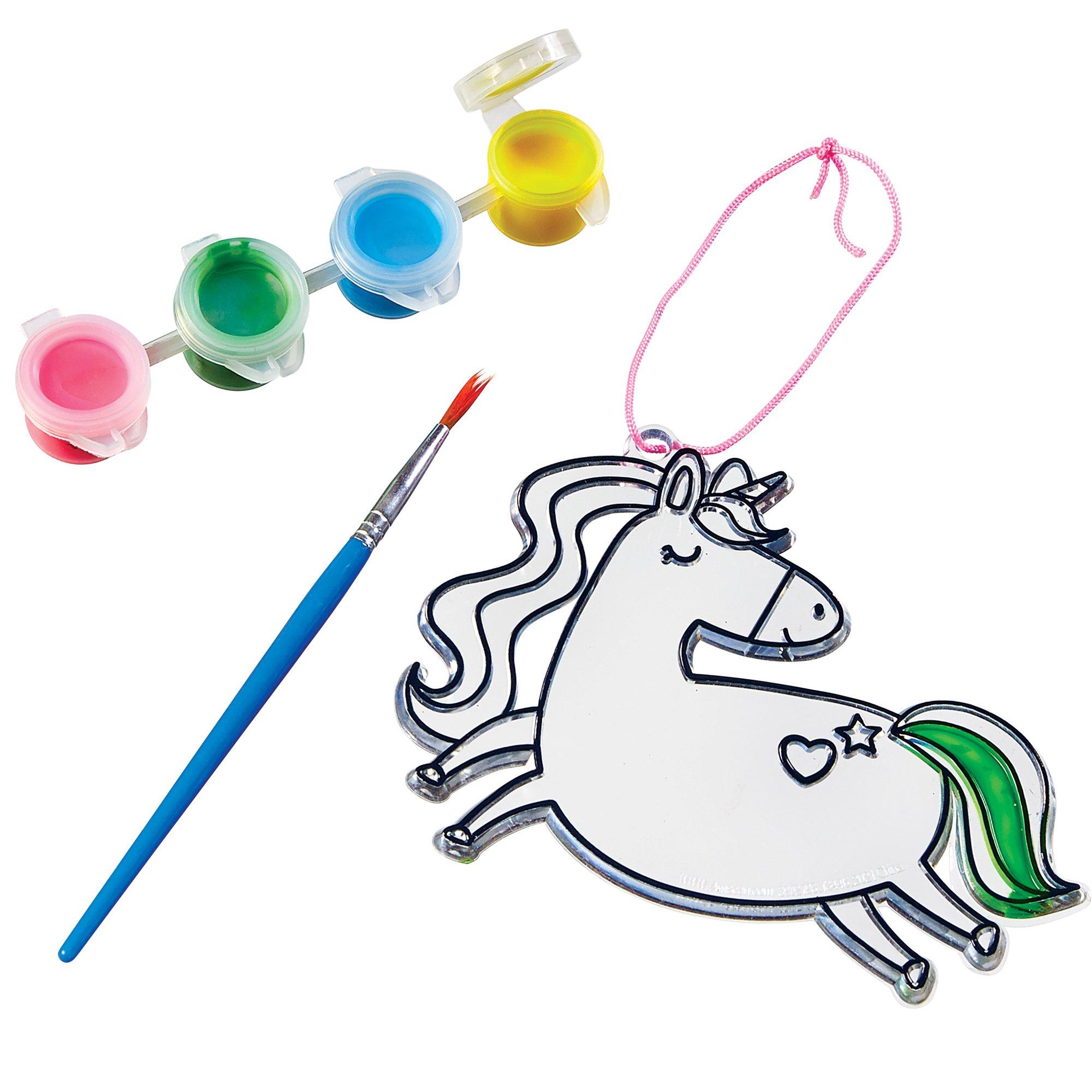 Create Your Own Unicorn Suncatcher Kit, 4pc Party City