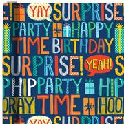 Birthday Surprise Letter Gift Wrap, 16ft x 30in (40 sq ft)