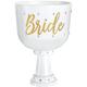 White Plastic Bride Goblet, 26oz