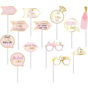 Bachelorette Party Photo Booth Props, 13pc