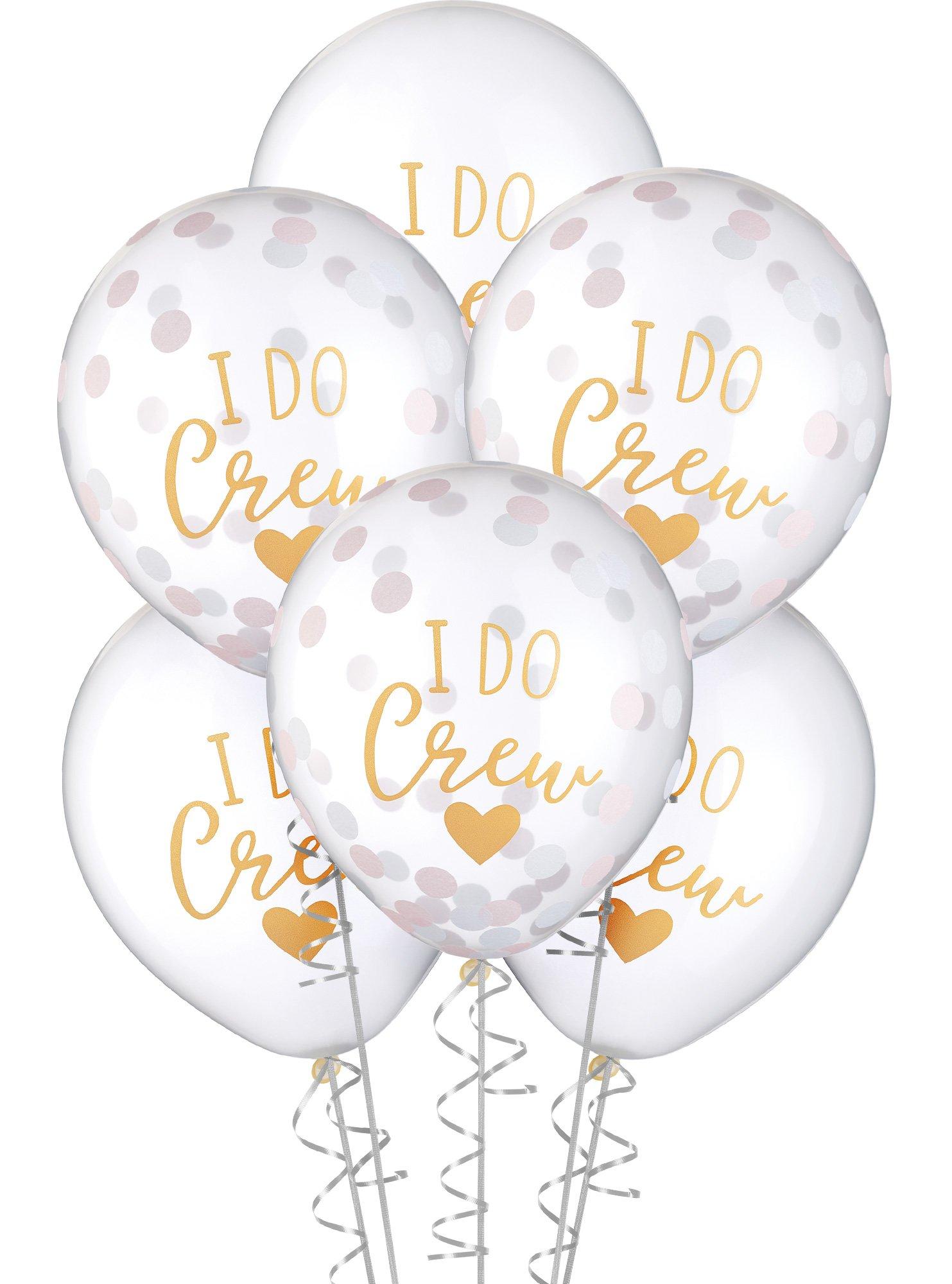 Confetti I Do Crew Wedding Balloons 12in 6ct Party City