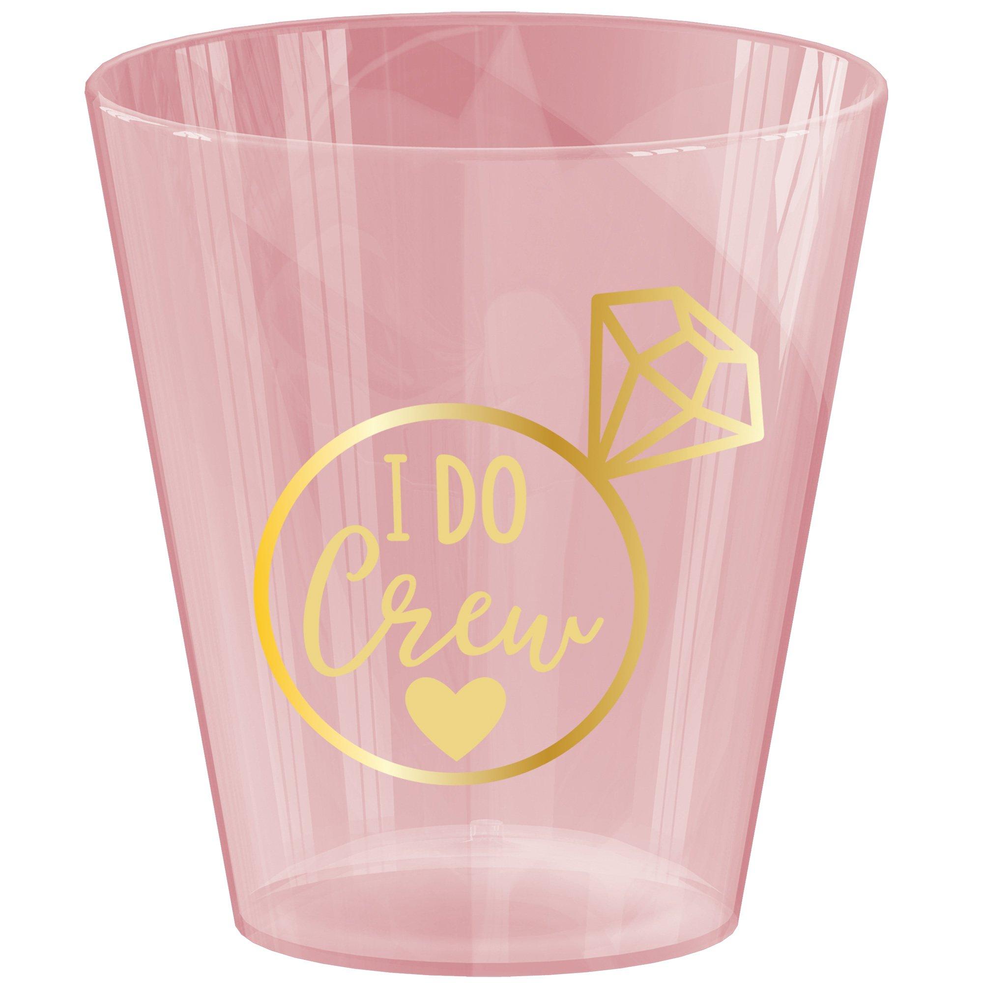 Bulk 100 Ct. Pink Glitter Shot Glass & Cup Kit | Oriental Trading