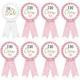 The Bride & I Do Crew Fabric Award Ribbons, 3in x 5.85in, 8pc