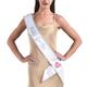 Bride to Be Sash and Heart Pin, 38in, 2pc