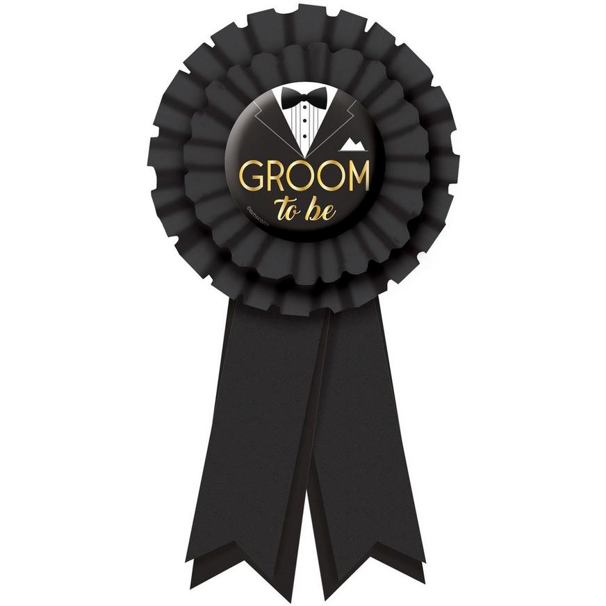 Groom to Be Black Award Ribbon