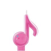 Glitter Internet Famous Music Note Birthday Candle, 3in x 4in