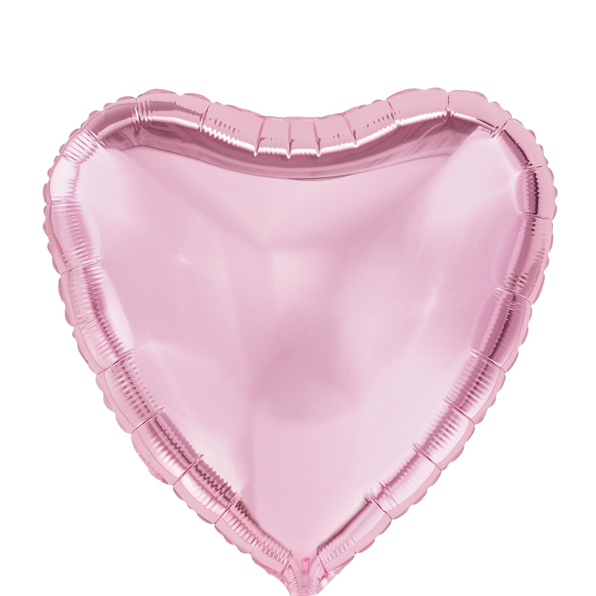 17in Light Pink Satin Heart Balloon