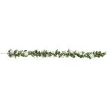 White Roses and Leaves Wedding Garland, 6ft