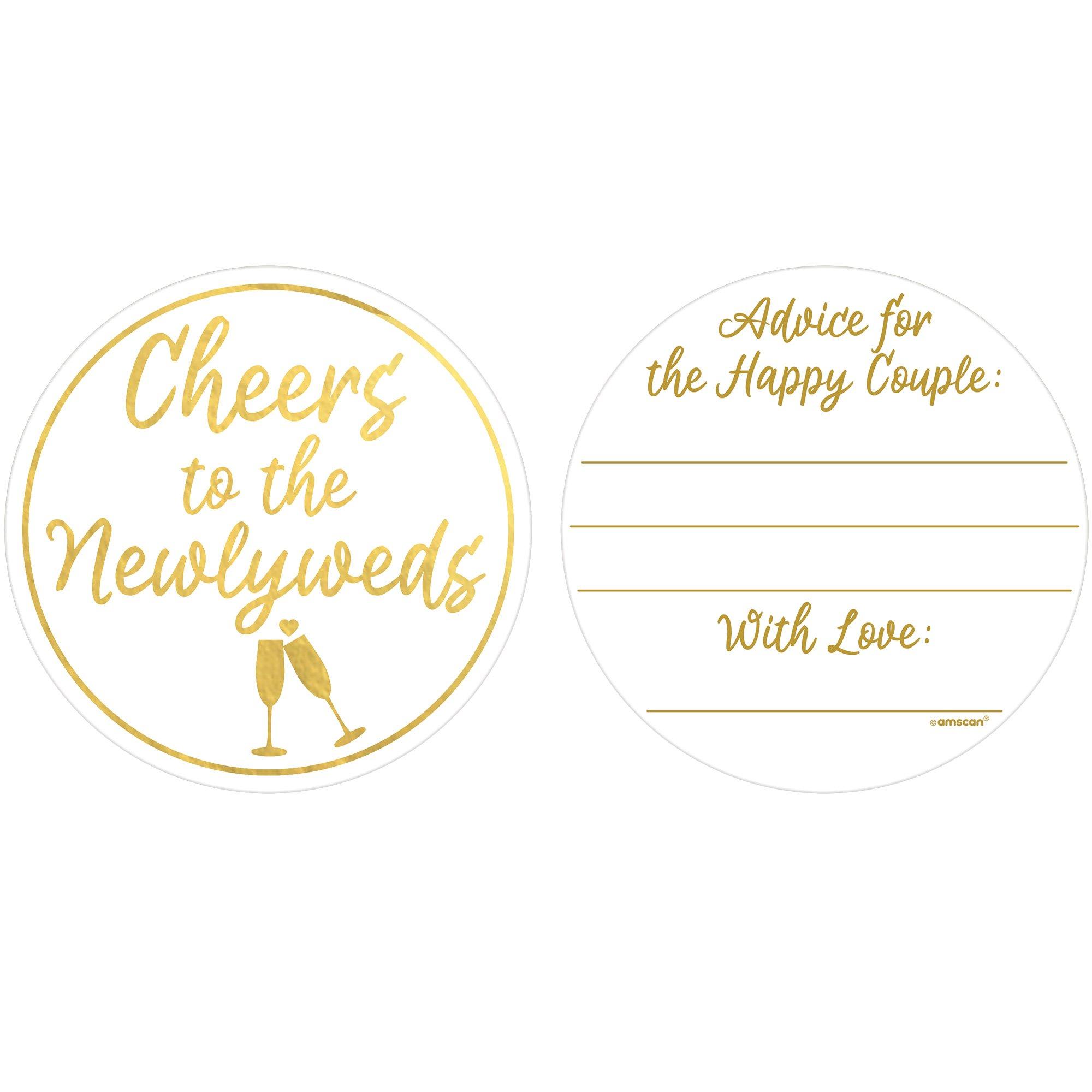 Advice For The Happy Couple Coasters, 40ct - Wedding