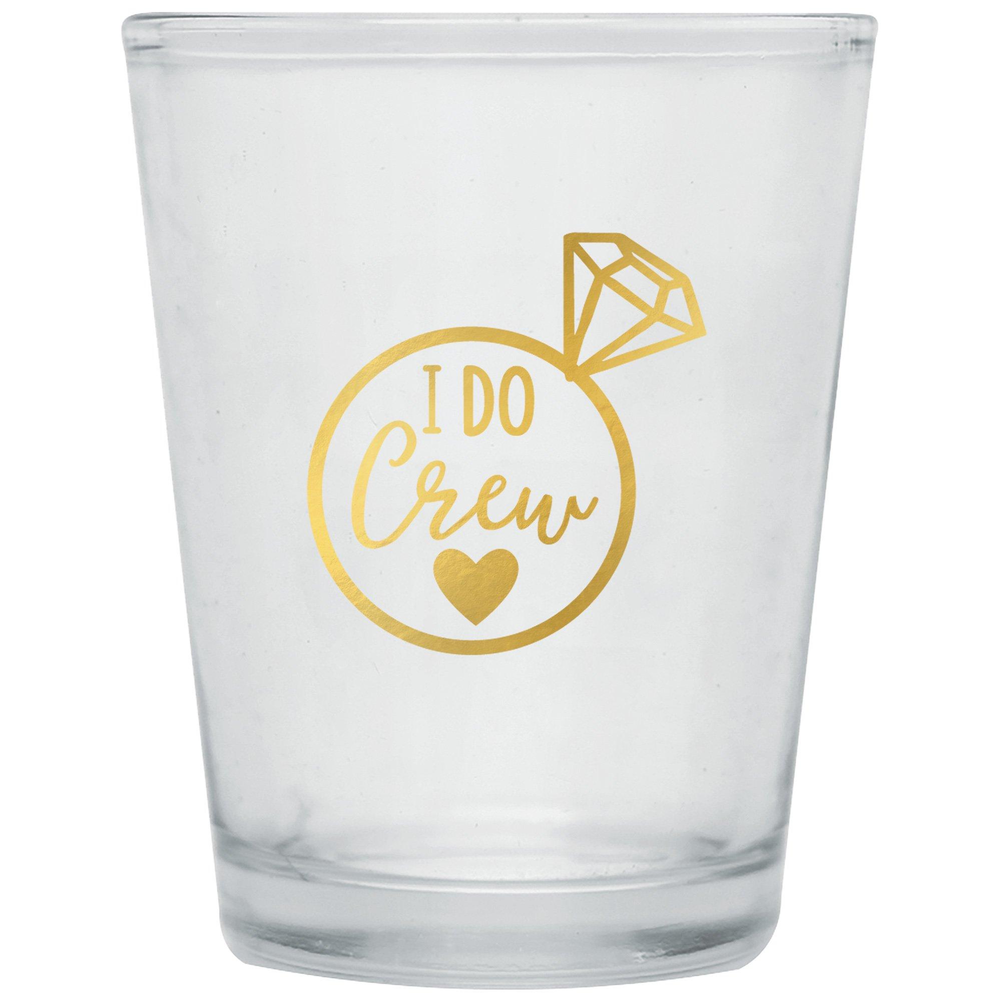 I Do Crew Shot Glass, 3oz Wedding Party City