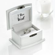White Ring Bearer Box - Wedding
