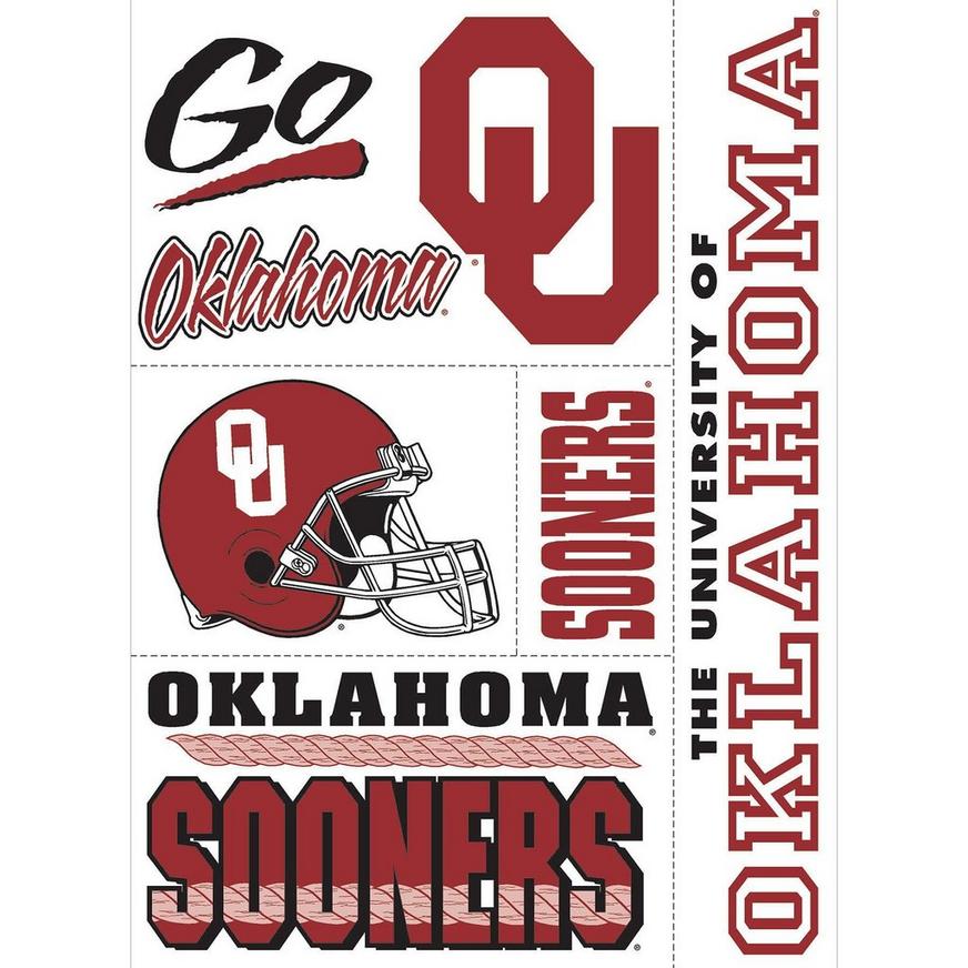 Oklahoma Sooners Cling Decals 5ct