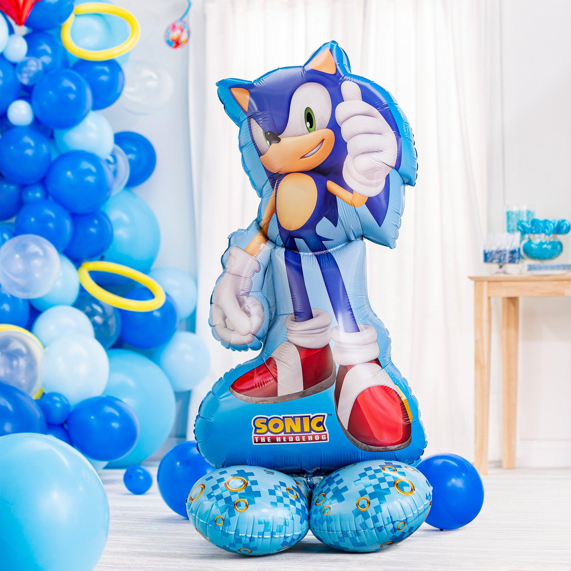  Party City Sonic The Hedgehog - Piñata de cuerda para tirar,  suministros para fiestas, 2 libras de capacidad, 19.2 pulgadas de ancho x 3  pulgadas de profundidad x 16.75 pulgadas de