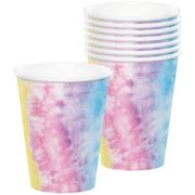 Tie-Dye Party Paper Cups, 9oz, 8ct