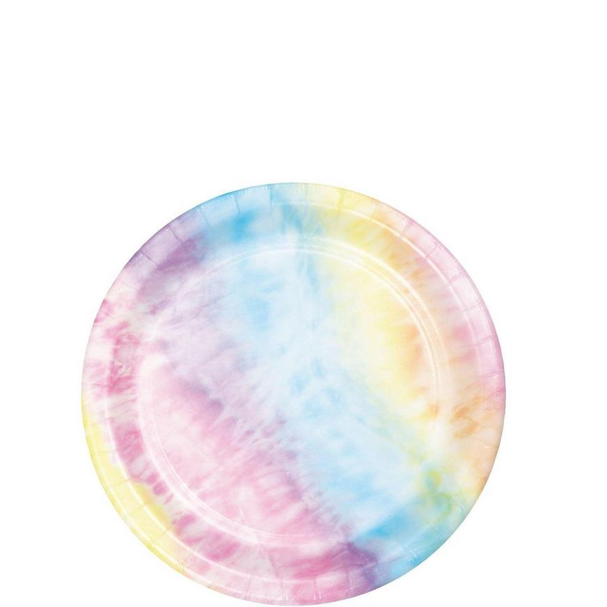 Tie-Dye Party Tableware Kit for 16 Guests