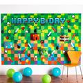 Pixel Party Plastic & Cardstock Photo Backdrop Kit, 8.3ft x 5.4ft