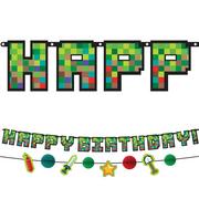 Pixel Party Birthday Cardstock Banners, 2ct
