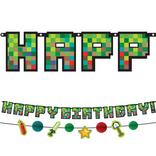 Pixel Party Birthday Cardstock Banners, 2ct