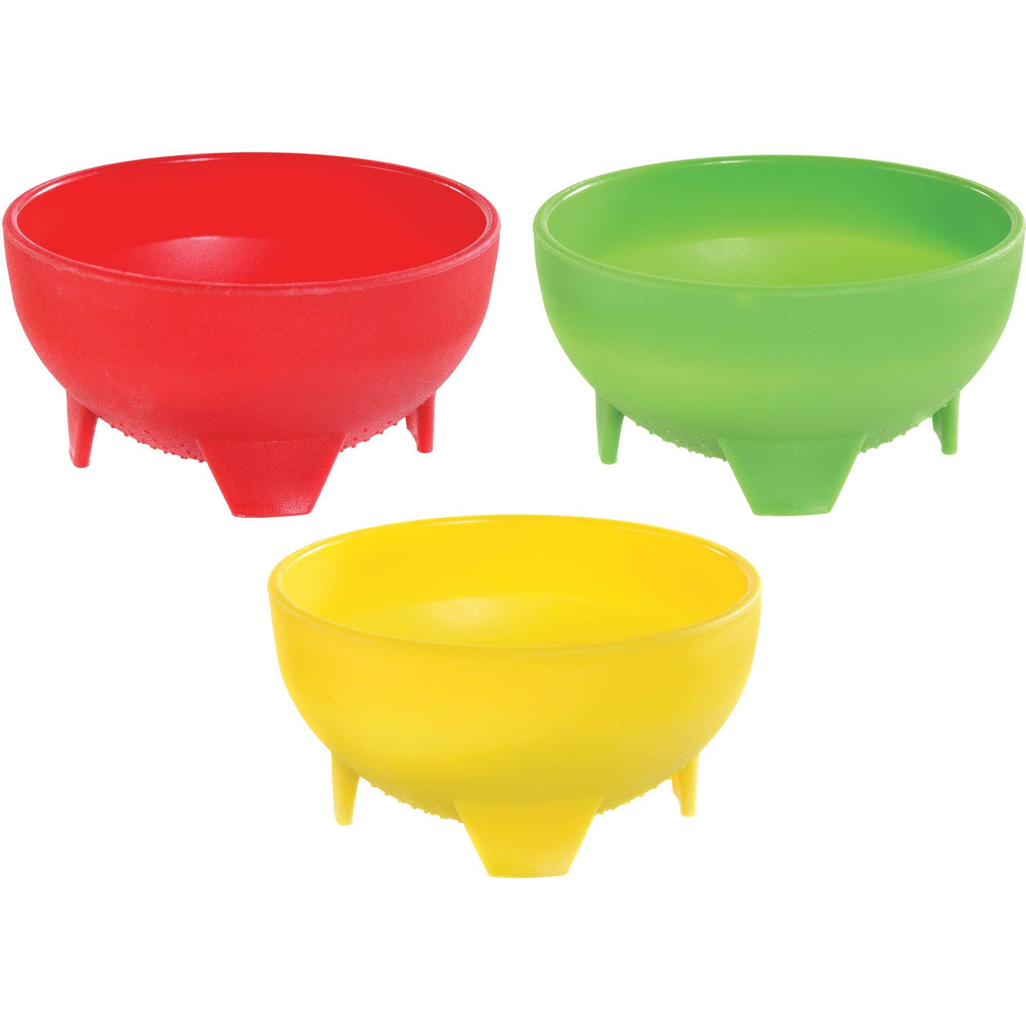 Fiesta Viva la Party Plastic Salsa Bowls, 10oz, 3ct