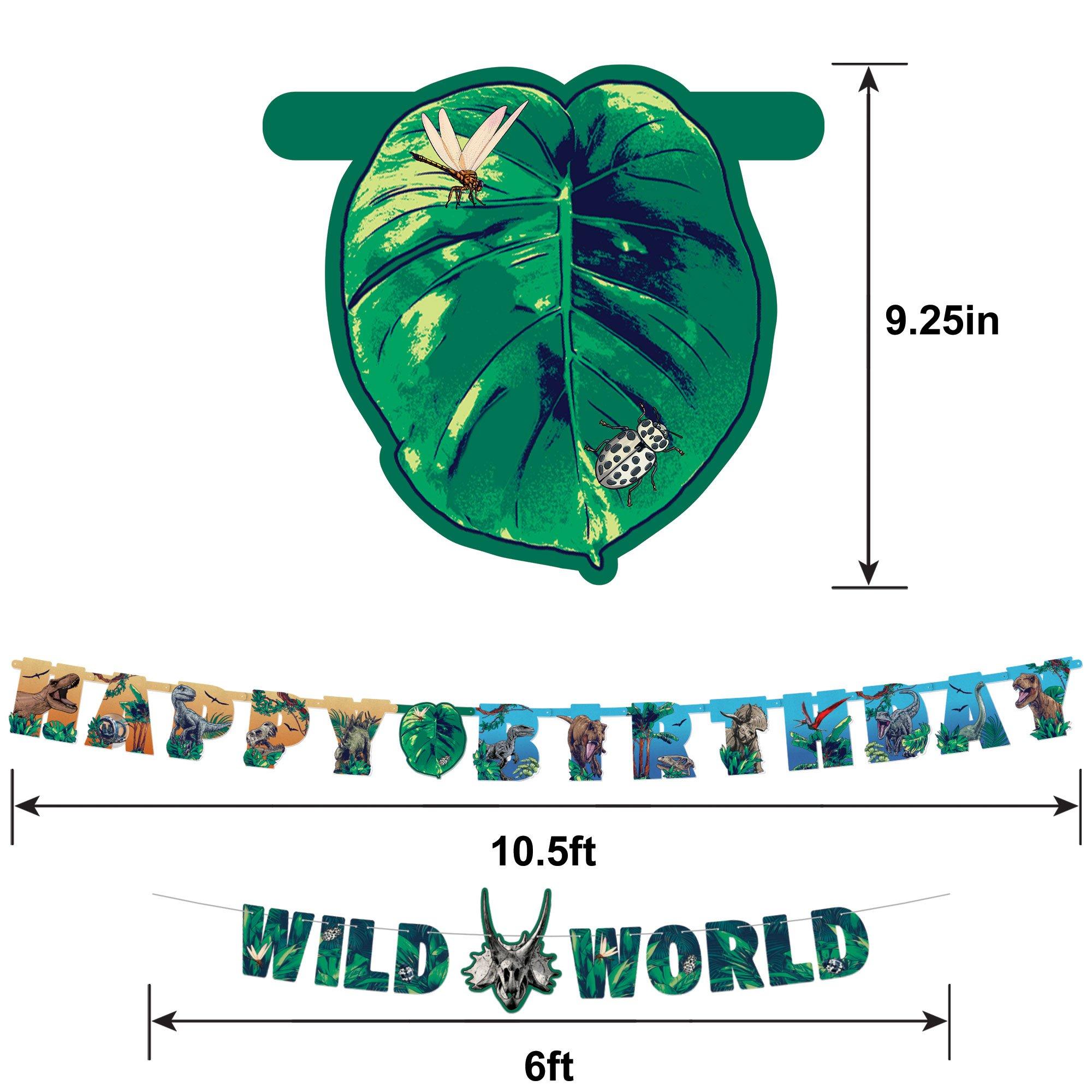 Customizable Jurassic World Birthday Cardstock Letter Banners, 2ct