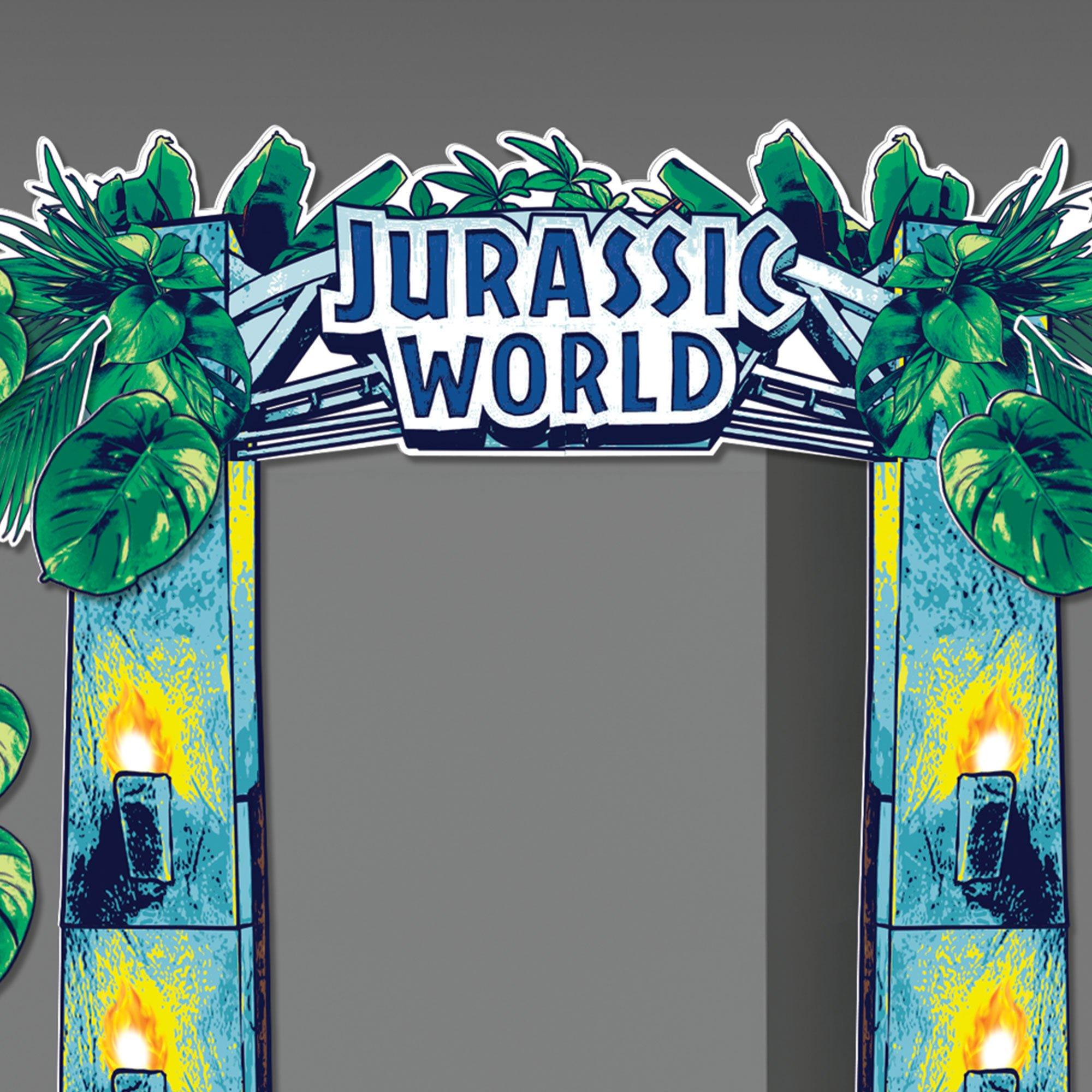 Jurassic World Cardstock Archway Door Decoration, 4.1ft x 6.25ft
