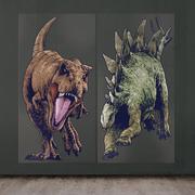 T-Rex & Stegosaurus Plastic Scene Setter, 5.5ft x 5.4ft - Jurassic World