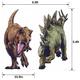 T-Rex & Stegosaurus Plastic Scene Setter, 5.5ft x 5.4ft - Jurassic World